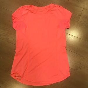 Lululemon sun shirt 10 coral